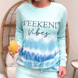 ✨🆕💖🌊SIMPLY SOUTHERN‎ WEEKEND VIBES TIE DYE CREW NECK SHIRT🌊💖